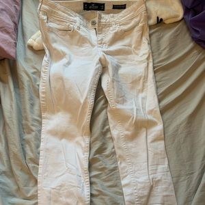 White Hollister Skinny Jeans